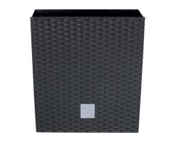 Prosperplast Květináč Rato Square antracit 26,5 x 26,5 x 50 cm Prosperplast Květináč Rato Square antracit 26,5 x 26,5 x 50 cm
