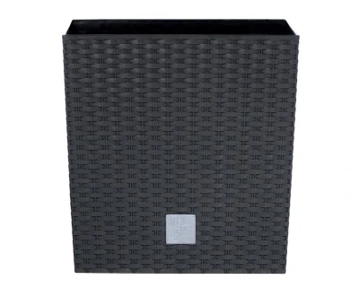 Prosperplast Květináč Rato Square antracit 26,5 x 26,5 x 50 cm Prosperplast Květináč Rato Square antracit 26,5 x 26,5 x 50 cm