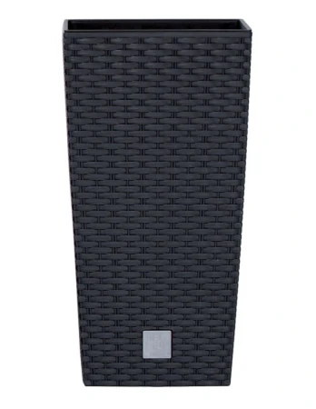 Prosperplast Květináč Rato Square antracit 26,5 x 26,5 x 50 cm