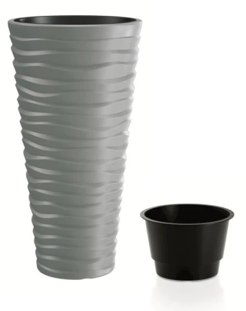 Prosperplast Květináč SAND SLIM šedý kámen 29,6 cm Prosperplast Květináč SAND SLIM šedý kámen 29,6 cm