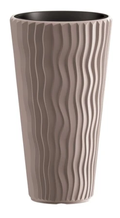 Prosperplast SANDY SLIM mocca 39 cm květináč