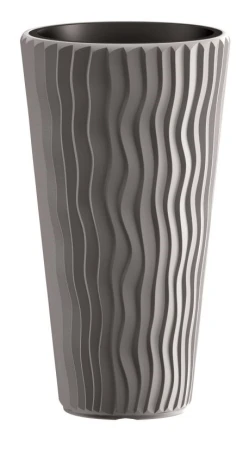 Prosperplast SANDY SLIM šedý kámen 34,9 cm květináč