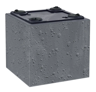 Prosperplast SIERRA CASE Beton Effect antracitový 57,7 cm obdélníkový květináč
