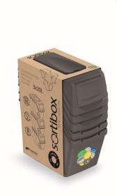 Prosperplast Odpadkový koš SORTIBOX 3 x 20 l šedý kámen