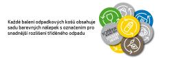 Prosperplast Odpadkový koš SORTIBOX 4 x 35 l popelavý
