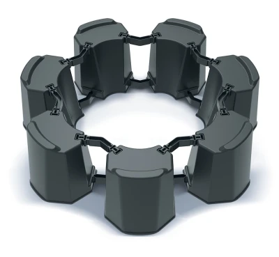 Prosperplast Podstavec pod sud MODULAR BASECAN SET - antracit