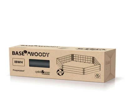 Prosperplast Vyvýšený záhon BASE WOODY hnědý 148 cm