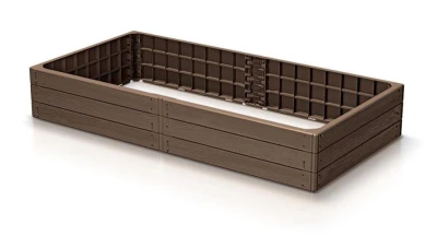 Prosperplast Vyvýšený záhon BASE WOODY hnědý 149,2 cm