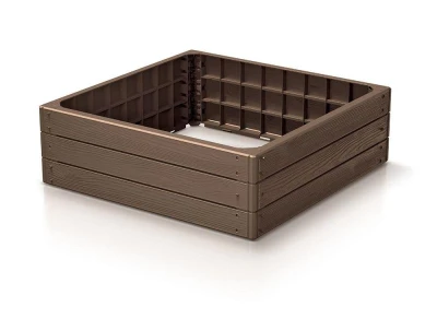 Prosperplast Vyvýšený záhon BASE WOODY hnědý 75,6 cm Prosperplast Vyvýšený záhon BASE WOODY hnědý 75,6 cm