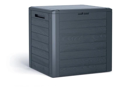Prosperplast Zahradní box WOODEBOX antracit 140L Prosperplast Zahradní box WOODEBOX antracit 140L