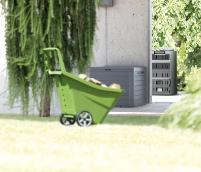 Prosperplast Zahradní box WOODEBOX antracit 140L