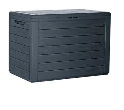 Prosperplast Zahradní box WOODEBOX antracit 190L Prosperplast Zahradní box WOODEBOX antracit 190L