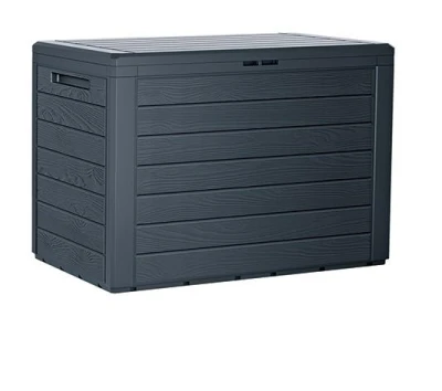 Prosperplast Zahradní box WOODEBOX antracit 190L Prosperplast Zahradní box WOODEBOX antracit 190L