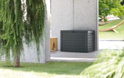 Prosperplast Zahradní box WOODEBOX antracit 190L