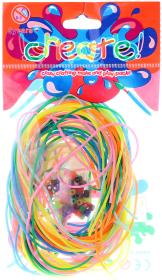 Provázky barevné set zaplétací bužírky s navlékacími korálky Provázky barevné set zaplétací bužírky s navlékacími korálky