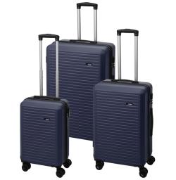 Proworld Cestovní kufr na kolečkách sada 3 ks 50/60/70cm modrá Proworld Cestovní kufr na kolečkách sada 3 ks 50/60/70cm modrá