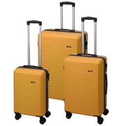 Proworld Cestovní kufr na kolečkách sada 3 ks 50/60/70cm žlutá Proworld Cestovní kufr na kolečkách sada 3 ks 50/60/70cm žlutá