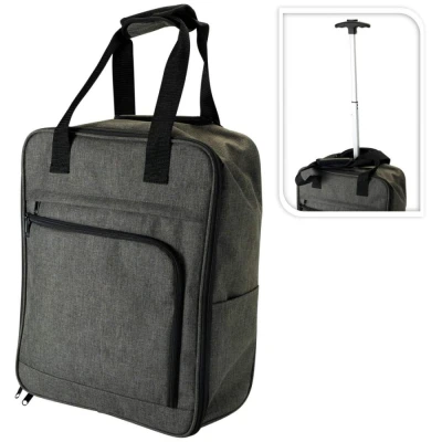 Proworld Kufr příruční na kolečkách textil 36 × 20 × 45 cm tmavě šedá