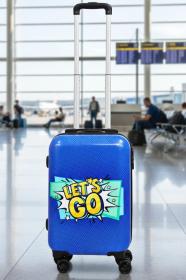 Excellent Cestovní kufr na kolečkách 51 x 33 x 21,5 cm LETS GO