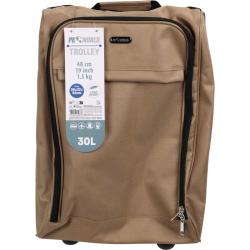 Proworld Příruční kufr na kolečkách do letadla 30 l hnědá