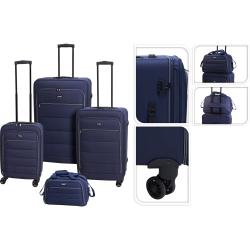 Proworld Sada cestovních kufrů 4 ks tmavě modrá Proworld Sada cestovních kufrů 4 ks tmavě modrá