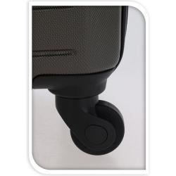 Proworld Sada plastových cestovních kufrů 3 ks 50 / 60 / 70 cm antracitová