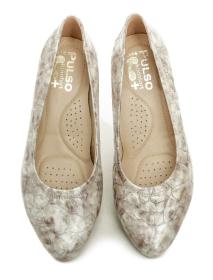 Pulso AF-713V béžová mramor dámske nadmerné lodičky