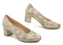 Pulso AF-713V béžová mramor dámske nadmerné lodičky