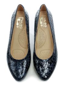 Pulso AF-713V modré dámske nadmerné lodičky