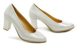 Pulso AF-803V strieborné dámske nadmerné lodičky