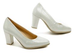 Pulso AF-803V strieborné dámske nadmerné lodičky