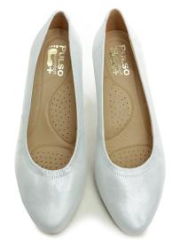 Pulso AF-972V stříbrné dámské nadměrné lodičky