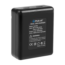 Puluz 2-slotová nabíječka PU919B pro GoPro Hero 9/10/11/12