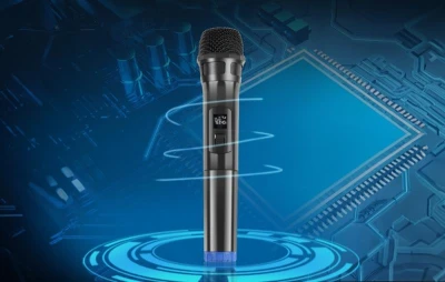 Puluz Bezdrátový dynamický mikrofon UHF PU628B 3,5 mm (černý)