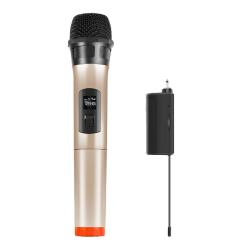 Puluz Bezdrátový dynamický mikrofon UHF PU628J 3,5 mm (zlatý)