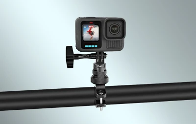 Puluz MotorBike 360° černý hliníkový držák na řídítka pro sportovní kamery
