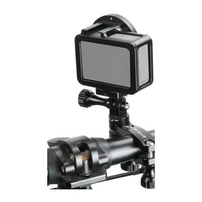 Puluz 360° černý hliníkový držák na řídítka pro akční kamery