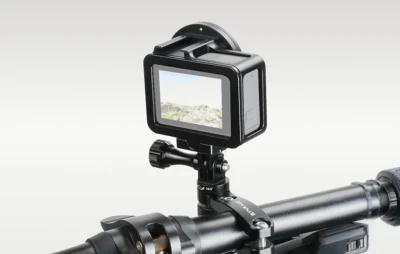 Puluz 360° černý hliníkový držák na řídítka pro akční kamery