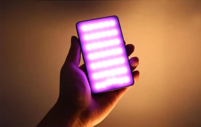 Puluz RGB LED 140 PU5688B černá kapesní LED lampa