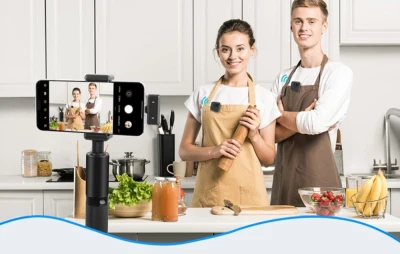 PULUZ SmartLink WS300 černý bezdrátový klopový mikrofon