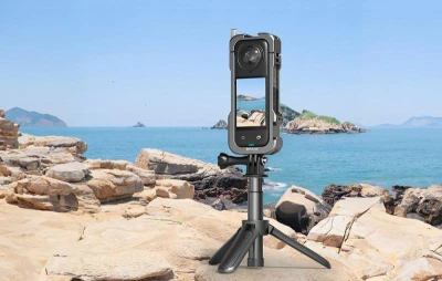 Puluz Kovové ochranné pouzdro s krytem objektivu pro Insta 360 X4