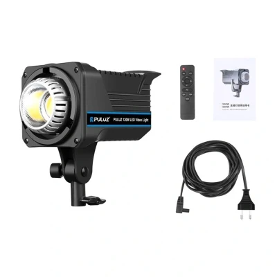Puluz 120 W černé LED studiové světlo s dálkovým ovládáním