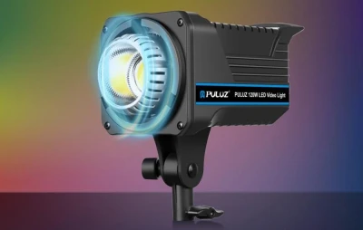Puluz 120 W černé LED studiové světlo s dálkovým ovládáním
