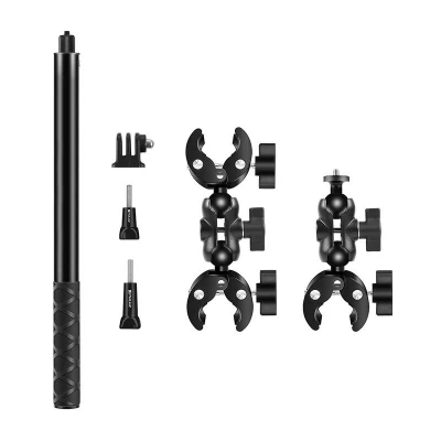 Puluz Motorcycle/bicycle mount with a single clamp and selfie stick 150 cm