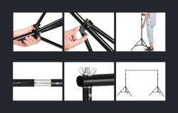 Puluz Podpěra pro pozadí ve fotoateliéru 200x200cm DCA0975