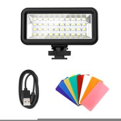 Puluz Potápěčské vodotěsné světlo LED 40m (černé)