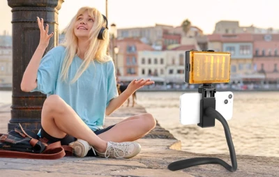 Puluz PU882B černý flexibilní držák s klipem