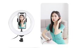 Puluz s držákem na stativ a 20cm LED kroužkem Vlogging PKT3073B