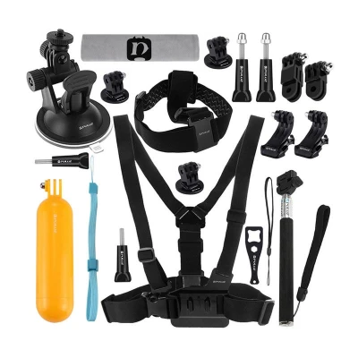 Puluz Příslušenství Ultimate Combo Kits pro sportovní kamery PKT18 20 in 1