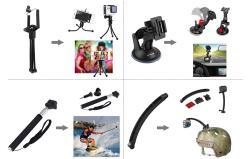 Puluz Sada příslušenství pro akční kamery PKT39 50 v 1